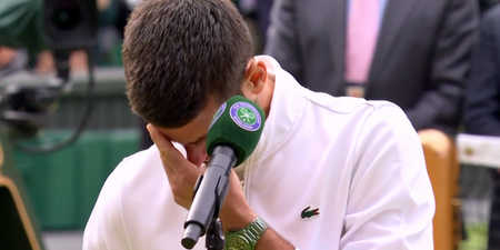 Novak Djokovic breaks down in tears after losing Wimbledon classic to Carlos Alcaraz