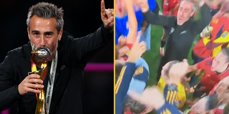 Spain coach booed and left to dance on his own after World Cup win