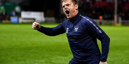 Damien Duff absolutely loses it during post match celebration