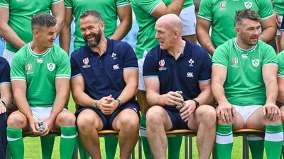 Andy Farrell mixes it up with his Ireland team to face Romania