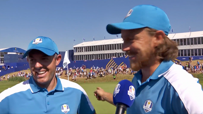 Tommy Fleetwood makes undeniable gag after winning start with Rory McIlroy