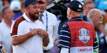 Shane Lowry in 18th green altercation with Team USA caddie after fraught finish