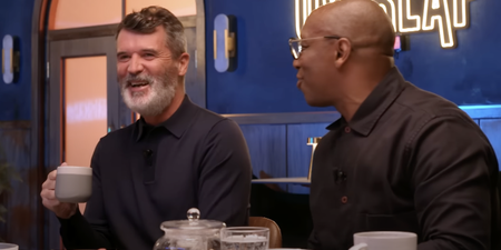 Roy Keane shows great comic timing as David Beckham discusses 1998 World Cup abuse