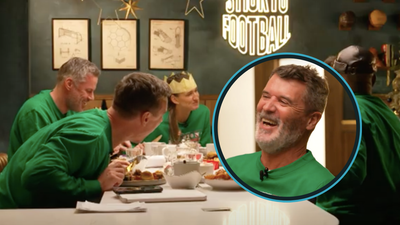 Roy Keane delivers perfect comedic timing to Gary Neville’s Xmas party story