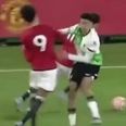 Manchester United youngster takes Liverpool player’s sucker-punch like a champ