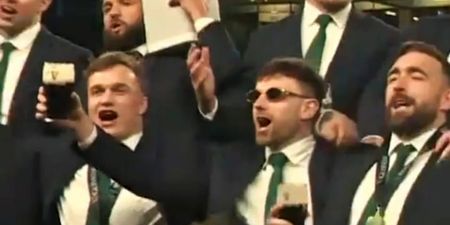 BBC share brilliant footage of Ireland celebrations, after the fans headed home