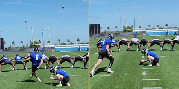Charlie Smyth kicks outrageous curler from 63 yards in NFL trial