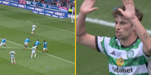 Eerie moment as O’Riley’s panenka penalty met with utter silence in Ibrox