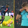 Champions League referee spotted in tears during PSG vs Dortmund